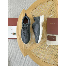 Кроссовки Loro Piana серого цвета