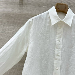 Рубашка Loro Piana белого цвета