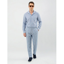 Льняной мужской костюм Brunello Cucinelli ZP