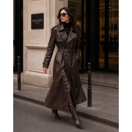 Плащ овечья кожа Yves Saint Laurent